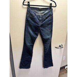 Joe's Jeans Women's Blue Bootcut Jeans Denim Stretch 5-Pocket Button Zip Solid